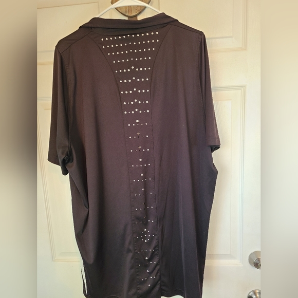 (867) FILA Men's Premium Sports Golf Polo Shirt, Size: XXT, Color: Black - Picture 13 of 15